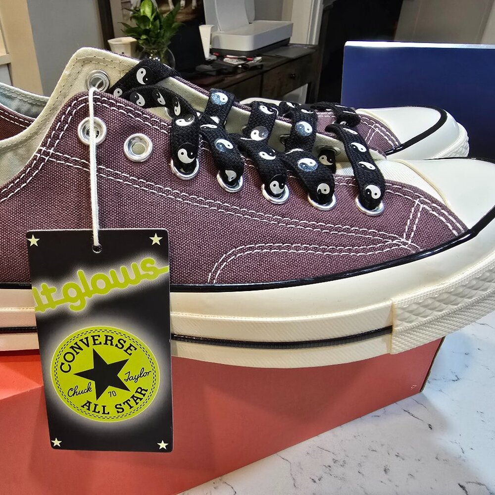 Converse Chuck 70 All Star Yin-Yang Low-Top Shoes 2025 Purple A15035 MEN 9.5 NEW